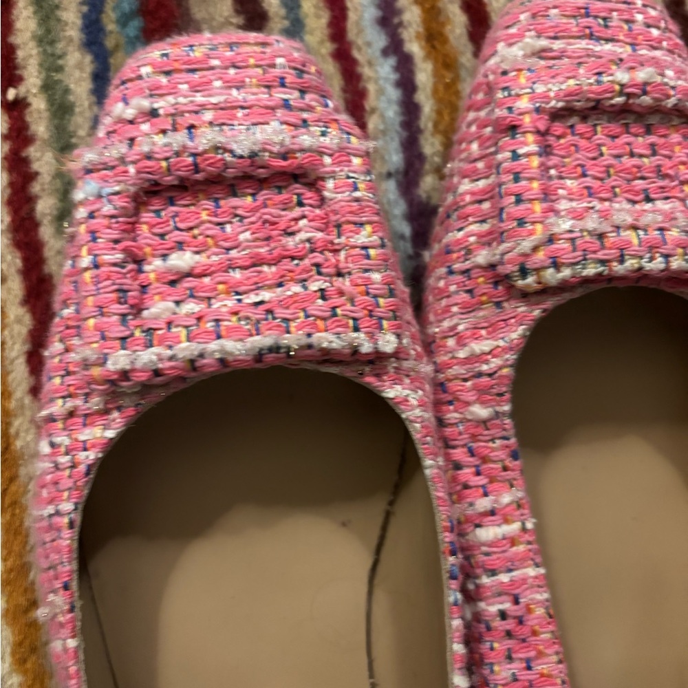 Ann Mashburn Pink Tweed Women's flats 39